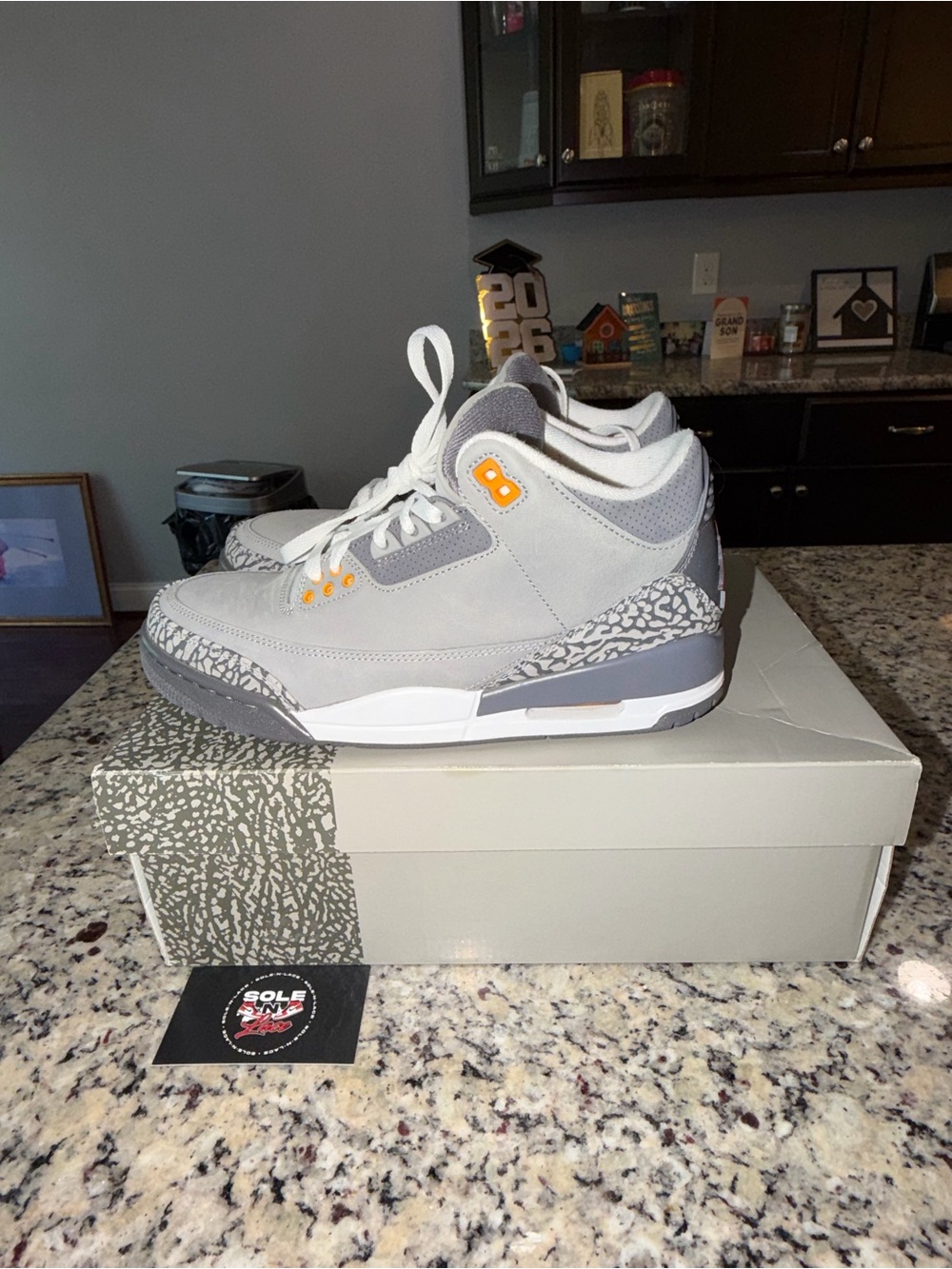 Size 8 Jordan 3 Retro Cool Grey SKU CT8532-012 Preowned OG All